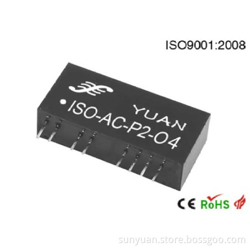 0-1vrms to 4-20mA Signal Transmitter with 3kv Isolation